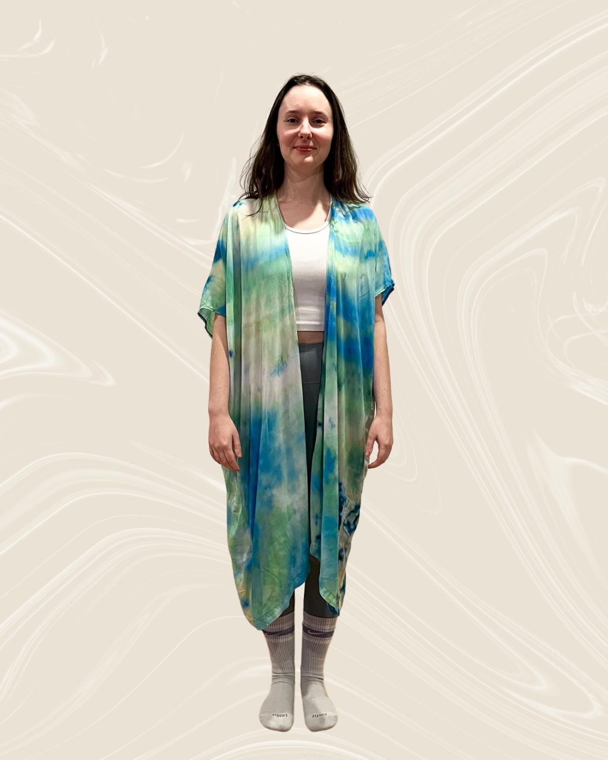 Maxi Kimono - Sea Green