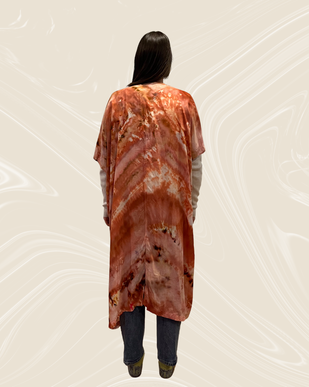 Maxi Kimono - Terracotta