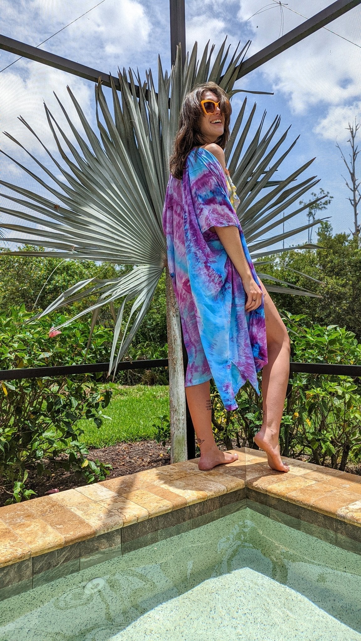 Maxi Kimono - Lollapalooza Purple - RainandMoonwater